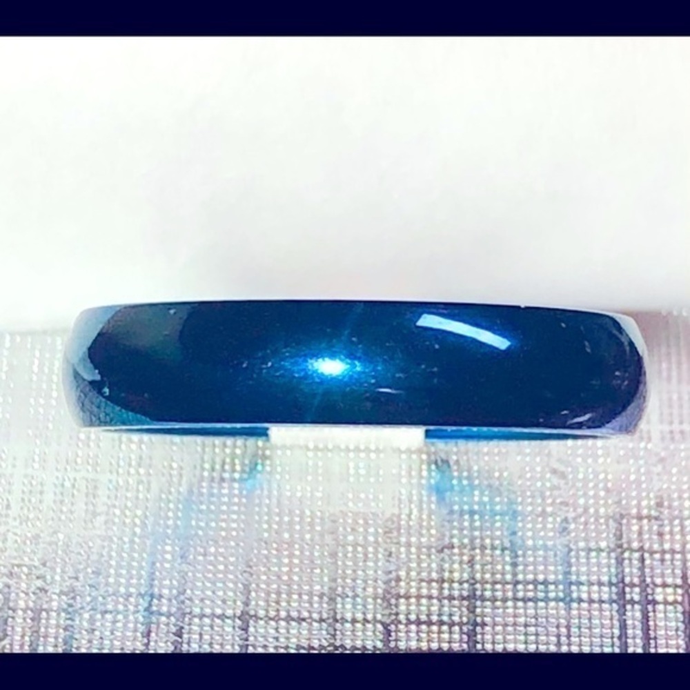 Brand new Simple blue wedding engagement Ring titanium